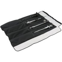 MultiCart StandWrap 4-Pocket Roll Up Accessory Bag (Black, Small)