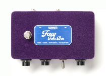 Foxy Tone Box Pedal For Fuzz Distortion + 9V Adapter, Limited Edition Purple