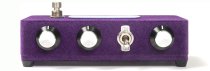 Foxy Tone Box Pedal For Fuzz Distortion + 9V Adapter, Limited Edition Purple