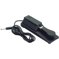 Single Piano-Style Sustain Pedal with Polarity Switch for Keyboards and MIDI Controllers