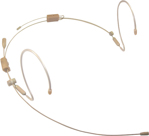 Omnidirectional Headworn Microphone for Sennheiser Wireless, Tan