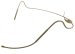 Dual Ear Headworn Microphone With 2mm Heavy Duty Cable and Sennheiser Connector, Tan