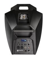 Bluetooth Enabled 2000W 10" Active Column Speaker System with Subwoofer 126 dB, Black